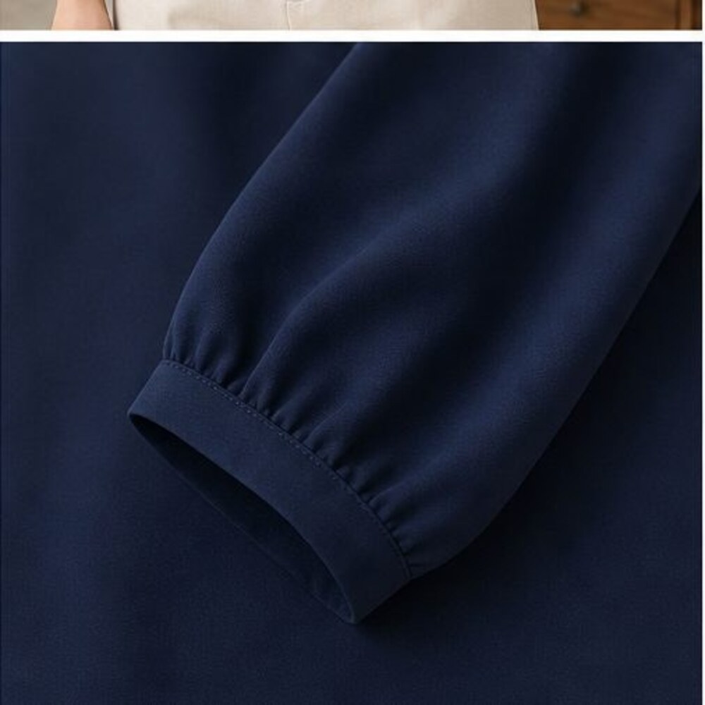 Navy Tunic Blouse - Picture 5 of 6